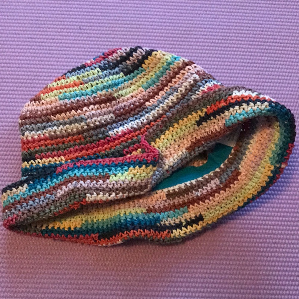 Rainbow Woven Bucket Hat